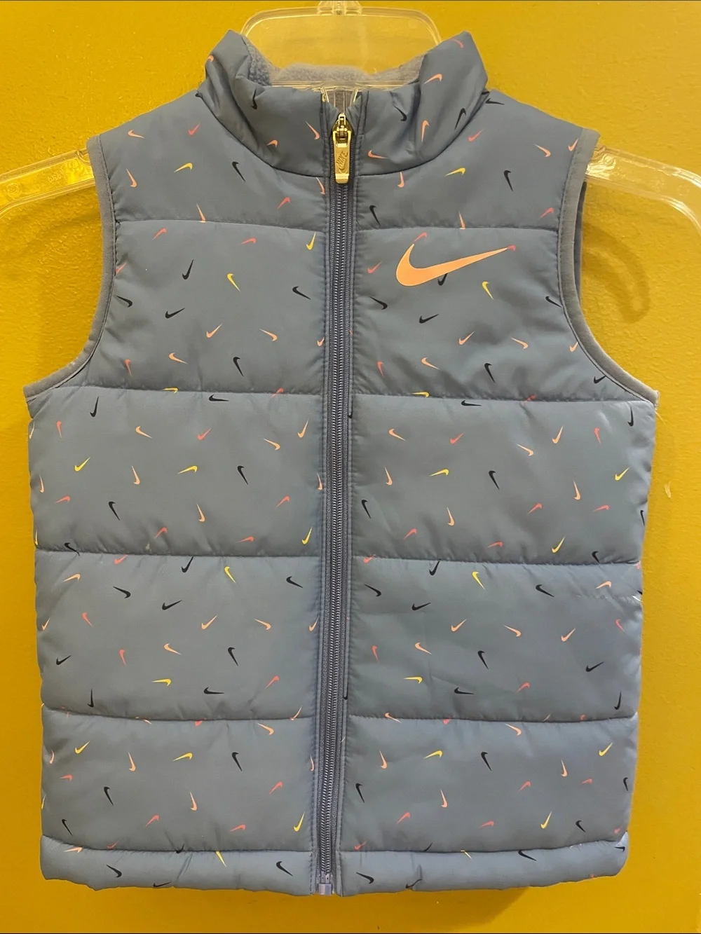 NWT Nike Kids' Puffer Vest with Multicolor Swoosh
